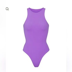 Skims Fits Everybody Ultra Violet High Neck Bodysuit